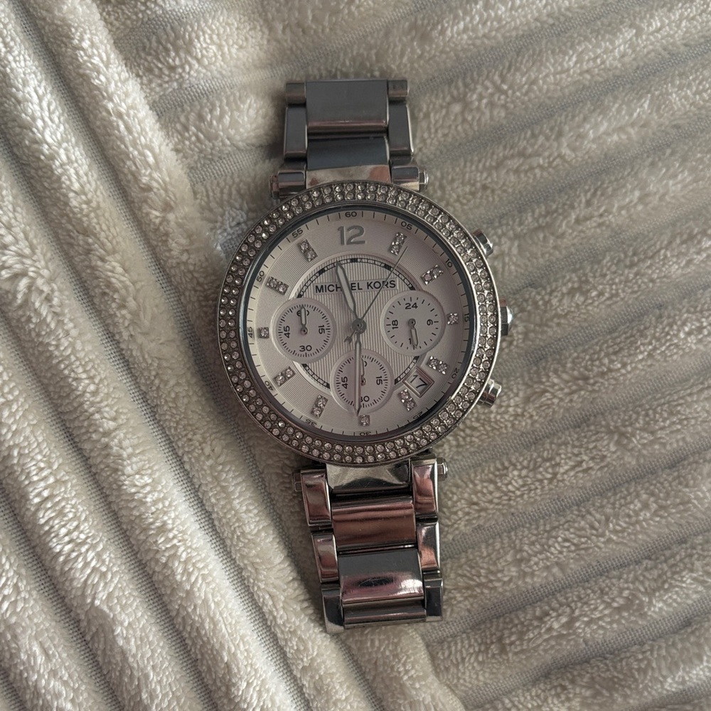 Michael Kors Silver Chronograph Watch